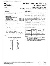 Datasheet CD74HC243 manufacturer TI